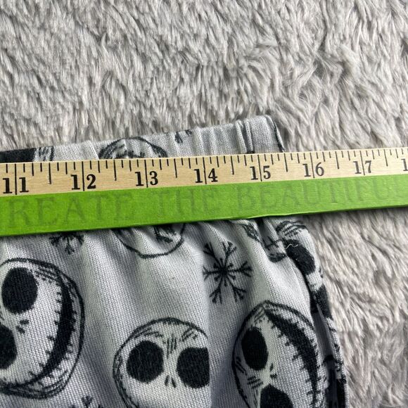 Jack Skellington Sleepwear Youth Medium Gray Black Nightmare Before Christmas - Picture 12 of 13